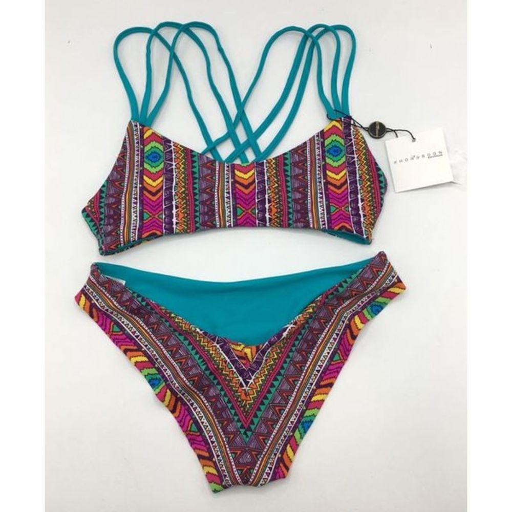 KHONGBOON Multi Color Pattern Swimwear NWT